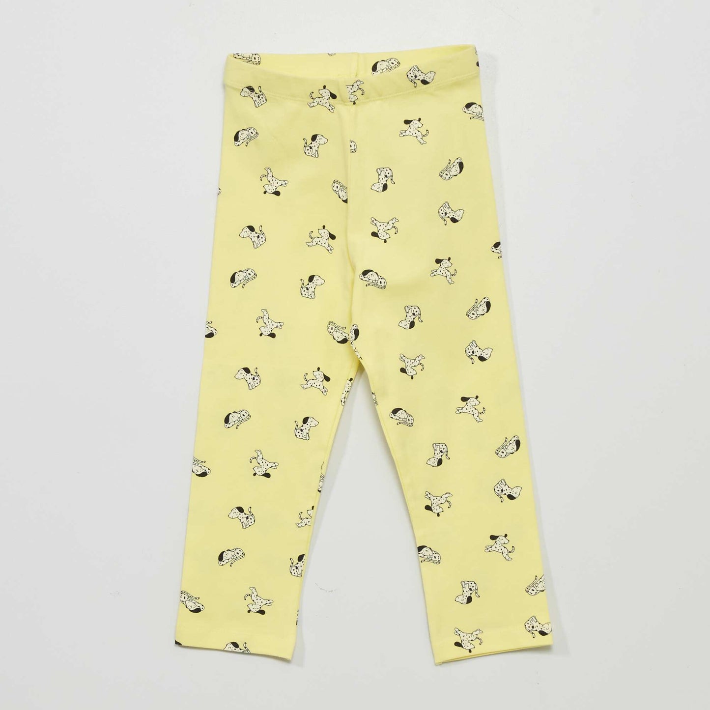 Legging court en jersey avec motifs fantaisie Jaune