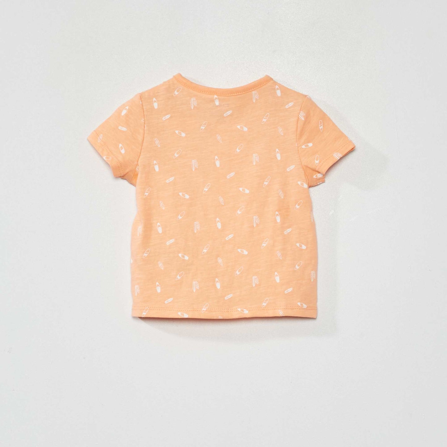 T-shirt col tunisien Orange