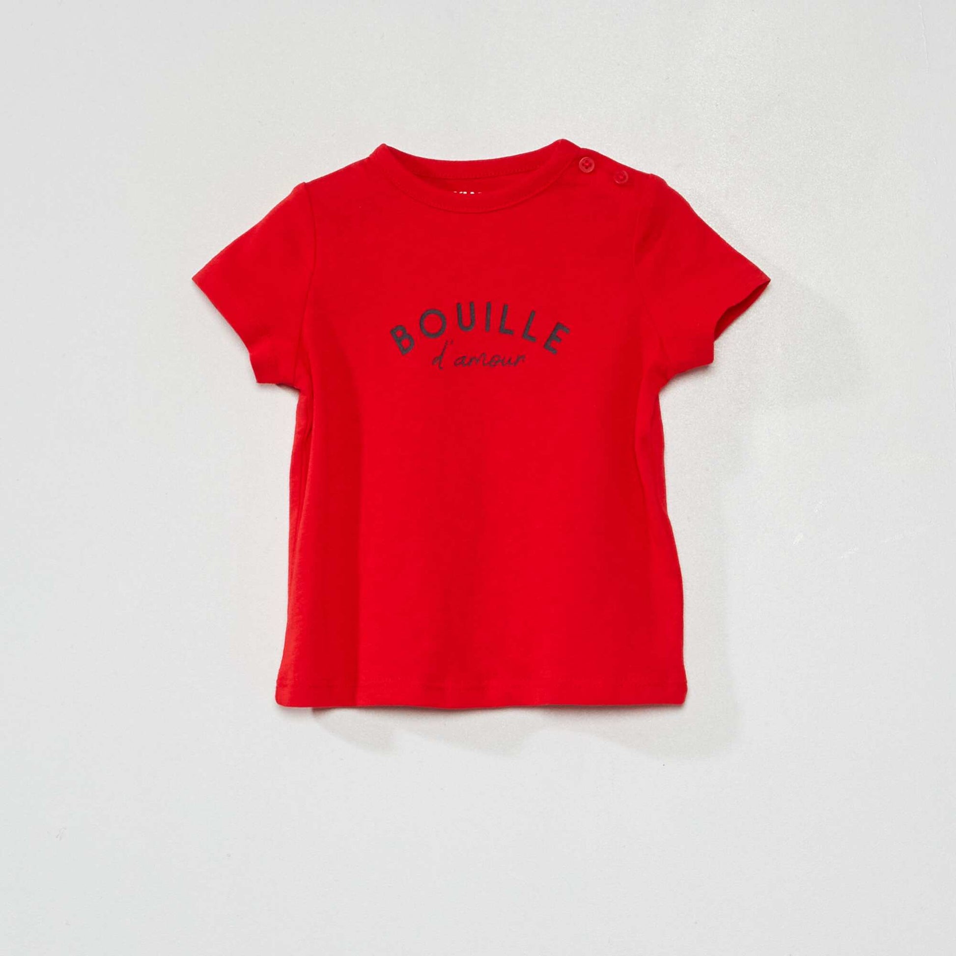 T-shirt en jersey avec imprim fantaisie Rouge