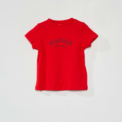 T-shirt en jersey avec imprim fantaisie Rouge