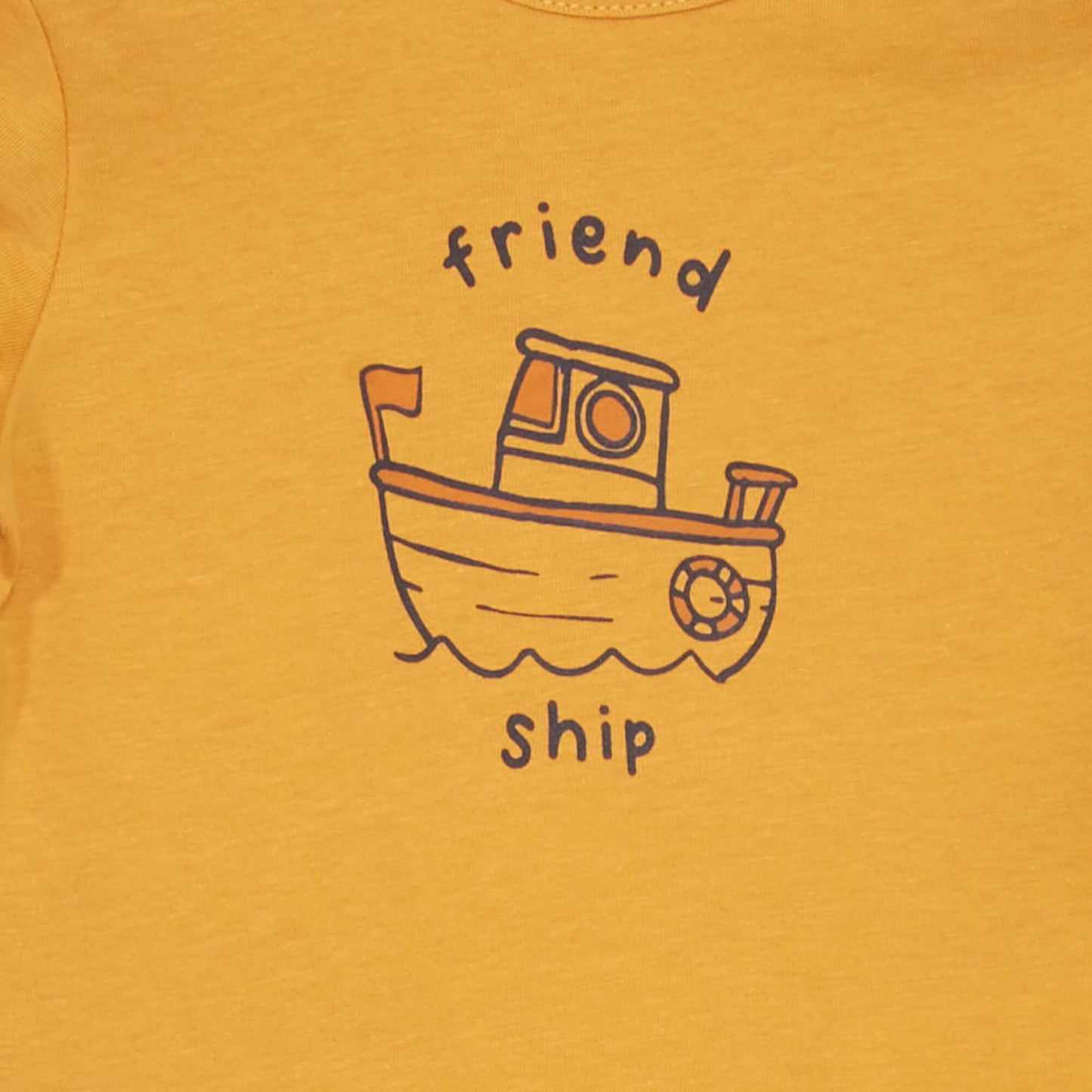 T-shirt en jersey avec imprim Jaune