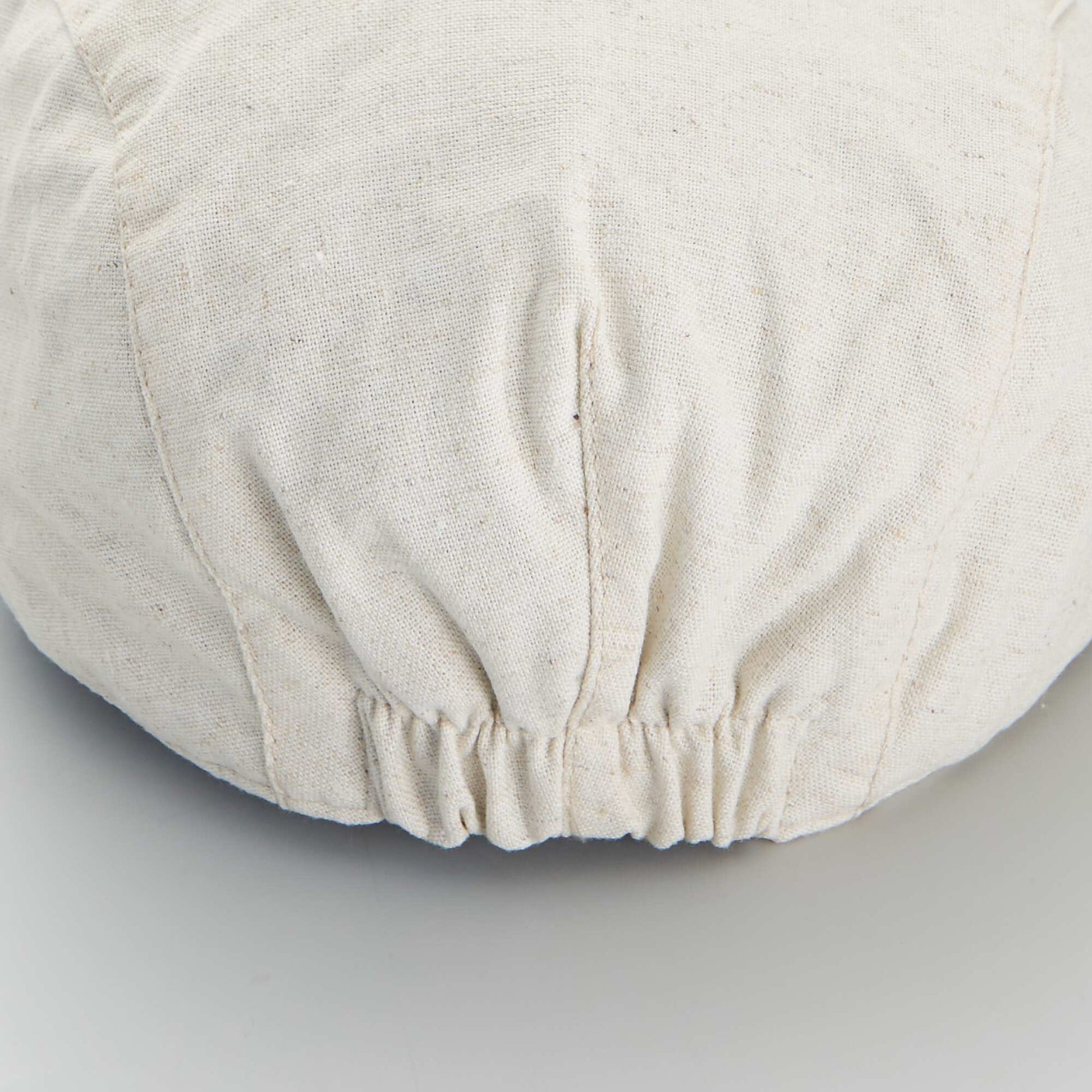Casquette gavroche en lin Beige
