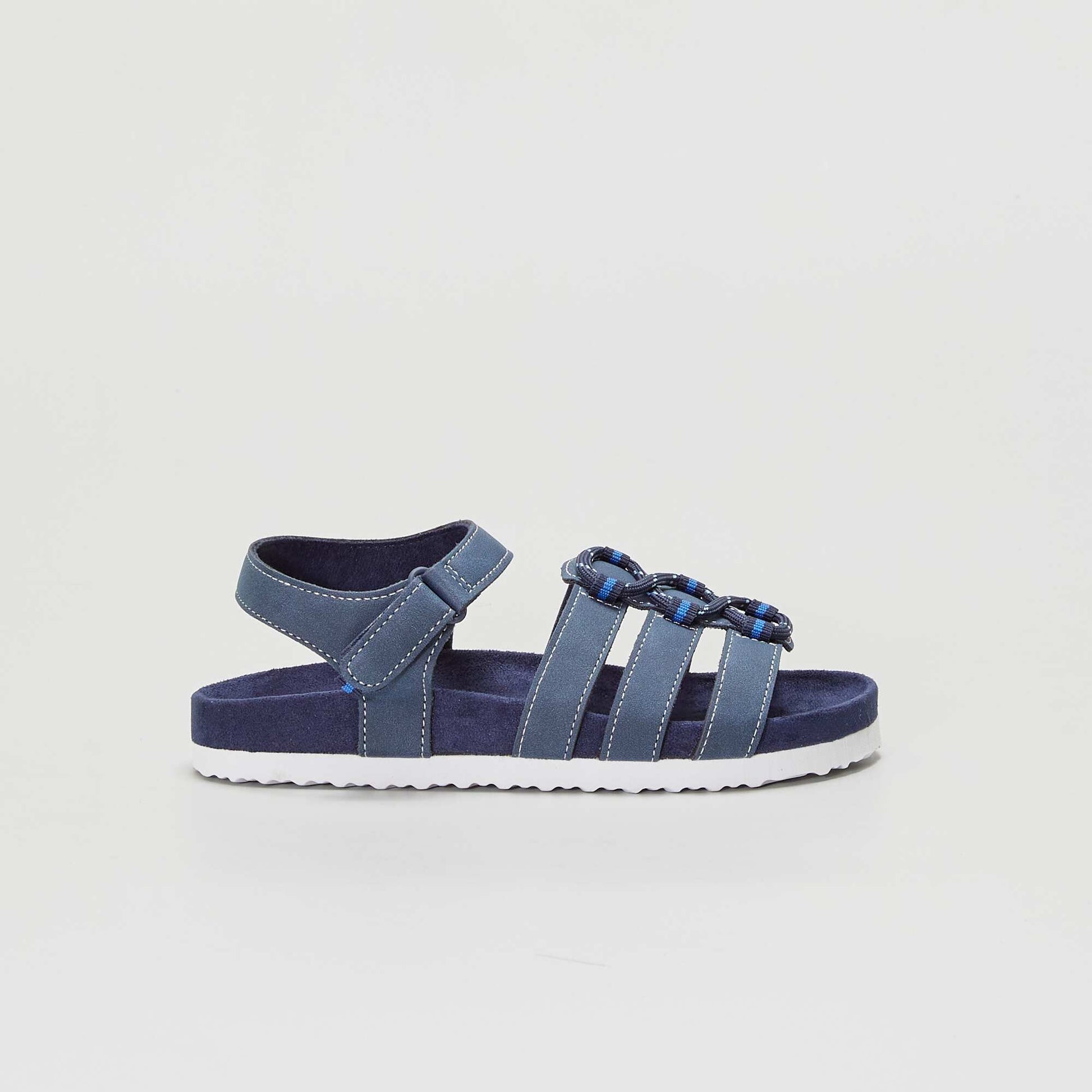 Sandales type randonn es bleu marine