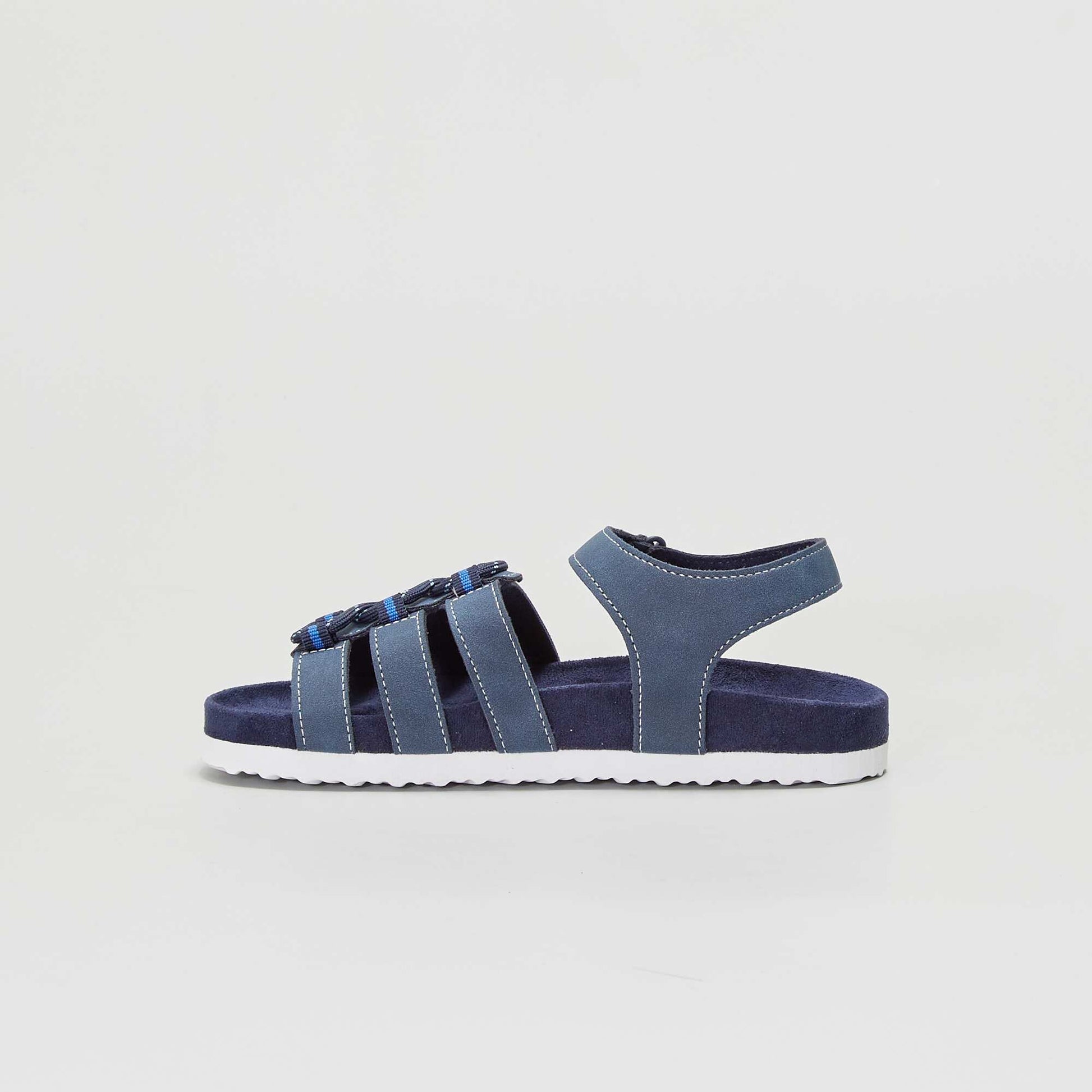 Sandales type randonn es bleu marine