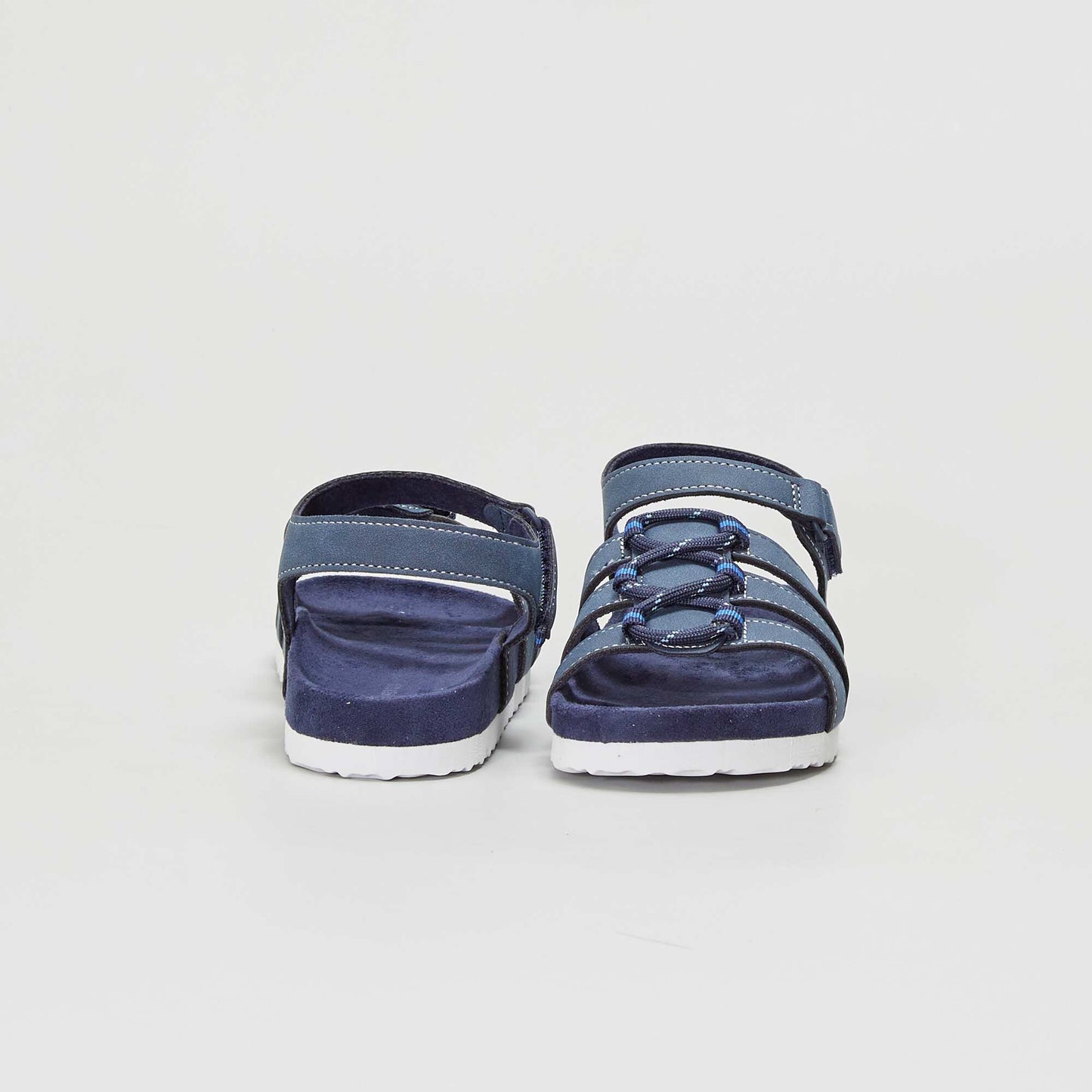 Sandales type randonn es bleu marine