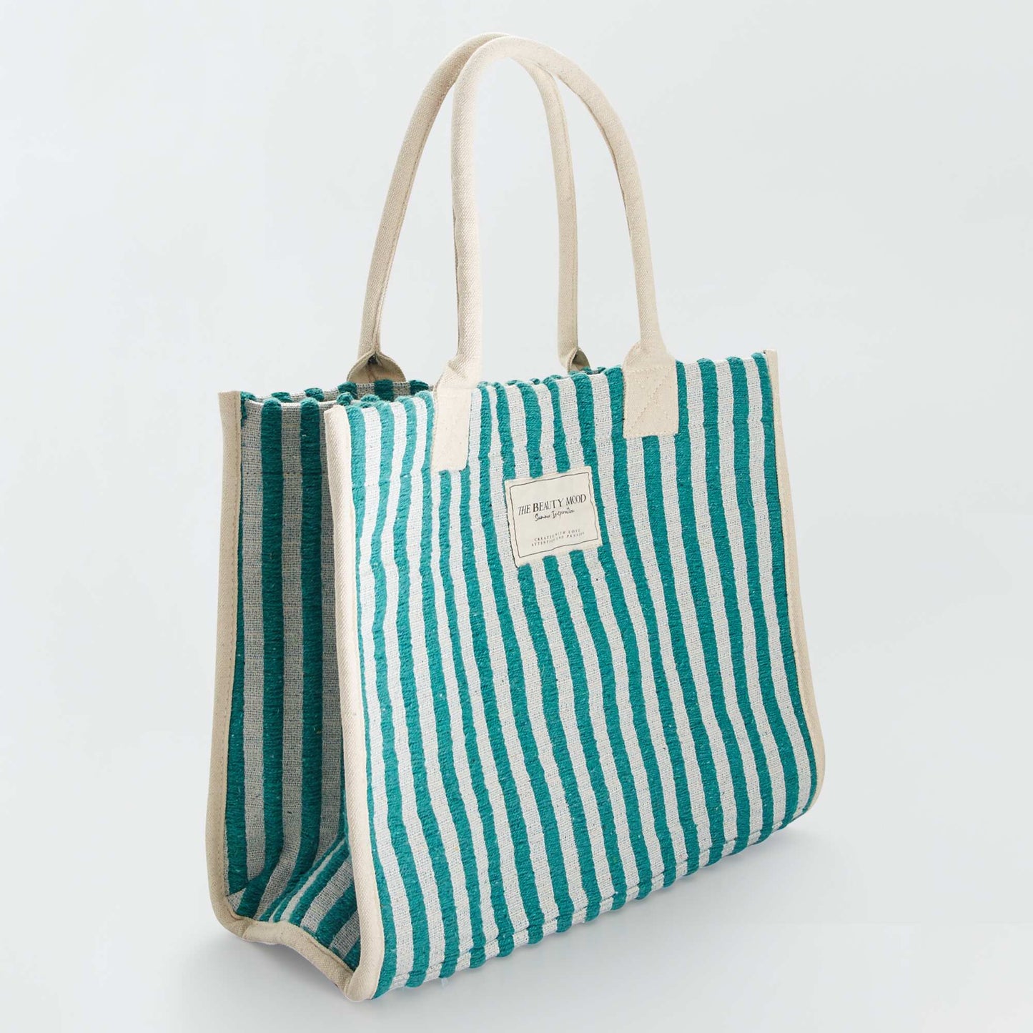 Grand sac cabas tiss Vert