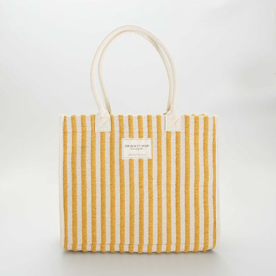 Grand sac cabas tiss Jaune