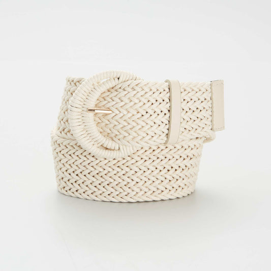 Ceinture  lastiqu e Beige