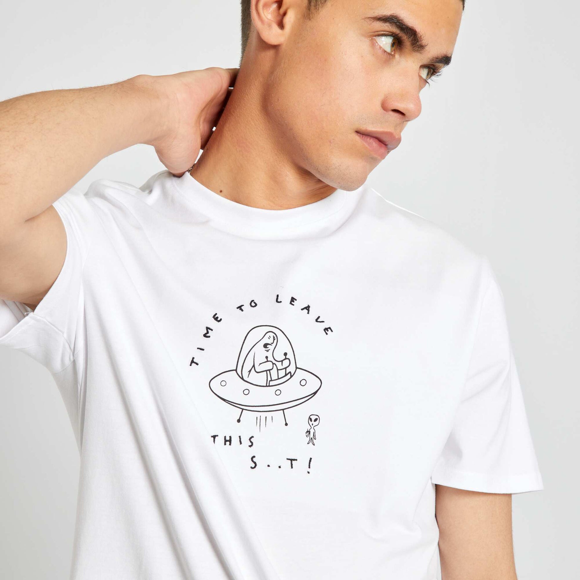 T-shirt en coton Blanc