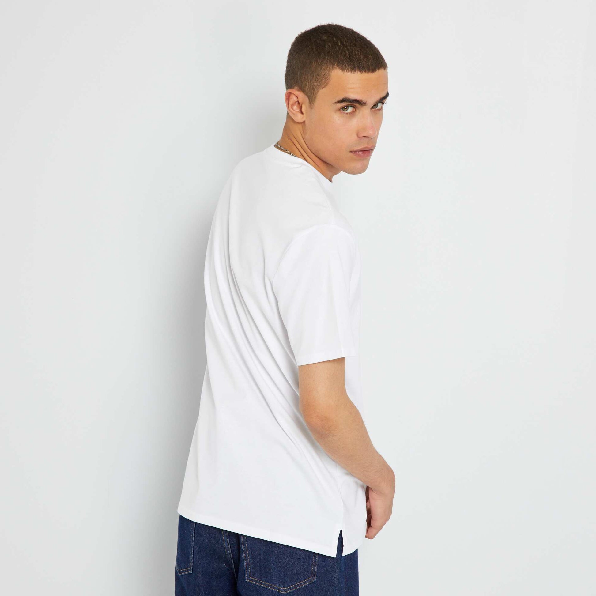 T-shirt en coton Blanc