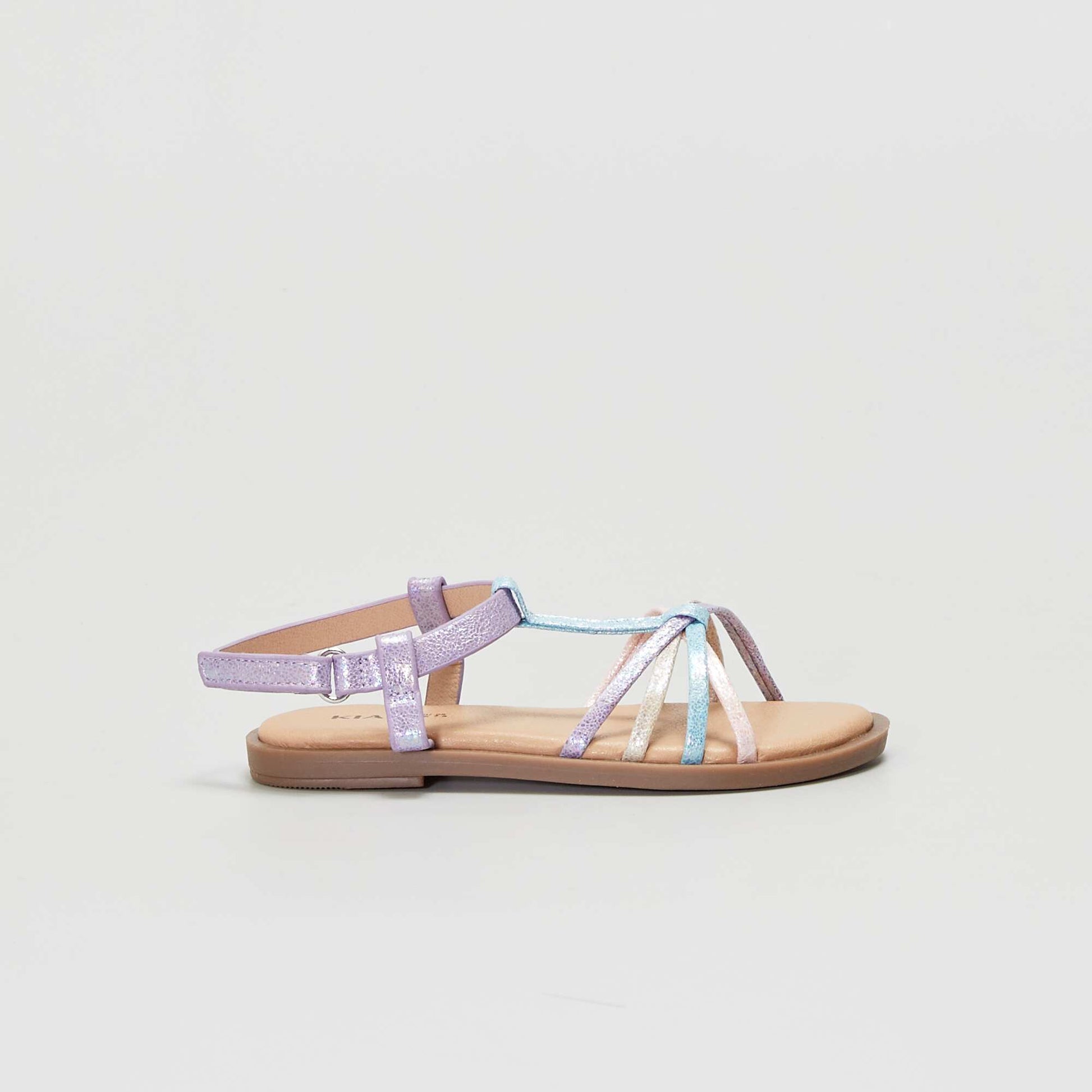 Sandales fines multi-brides Multicolore