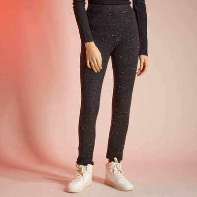 Legging en maille jersey Noir