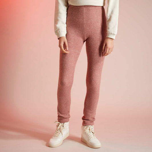 Legging en maille jersey Rose