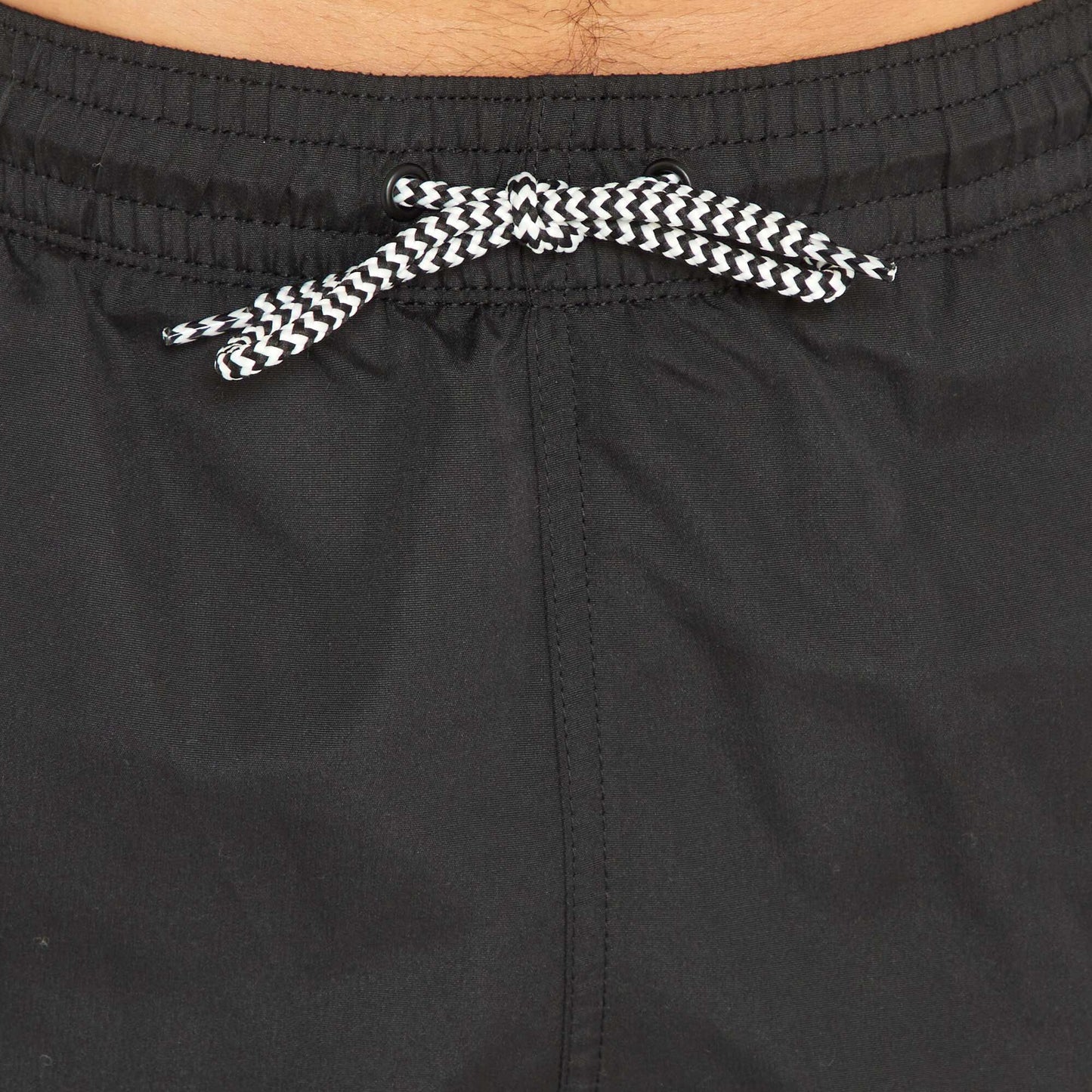 Short de bain uni noir