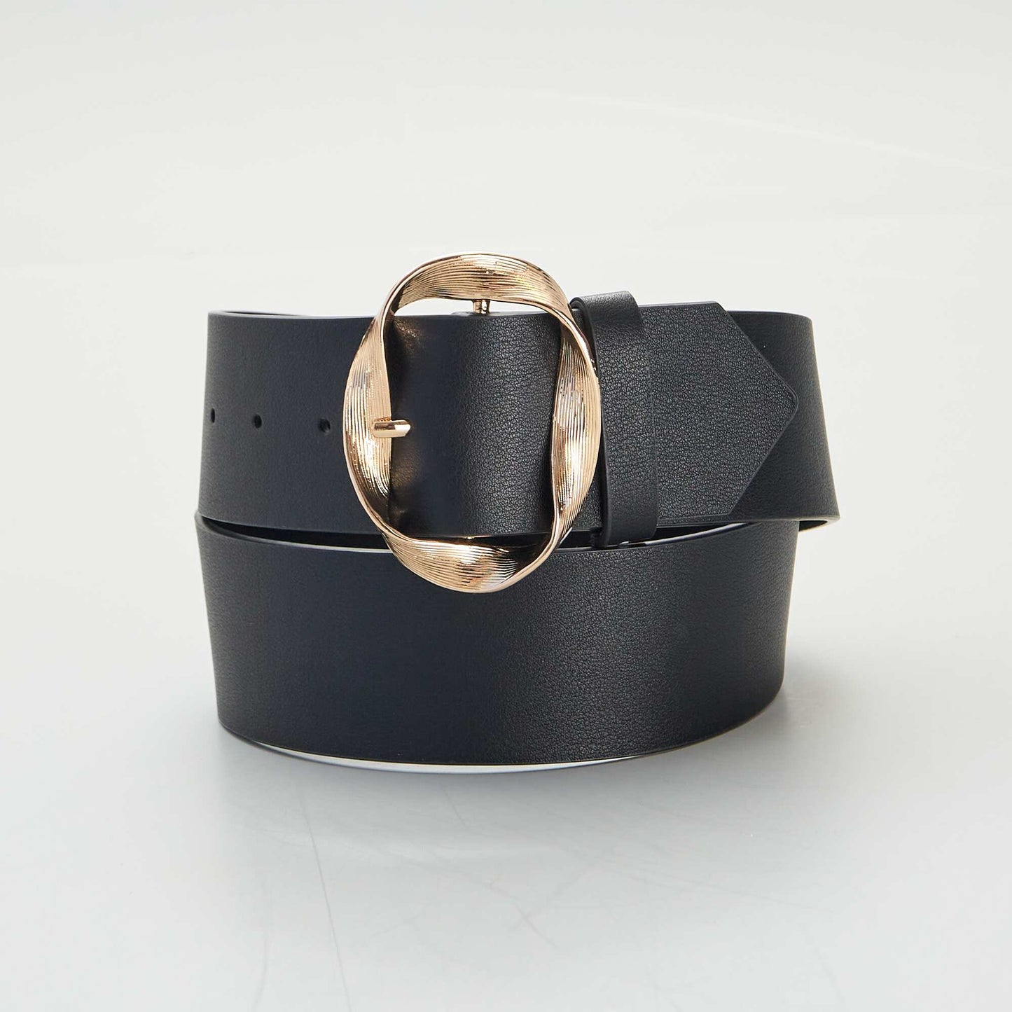 Ceinture avec boucle m tallique Noir