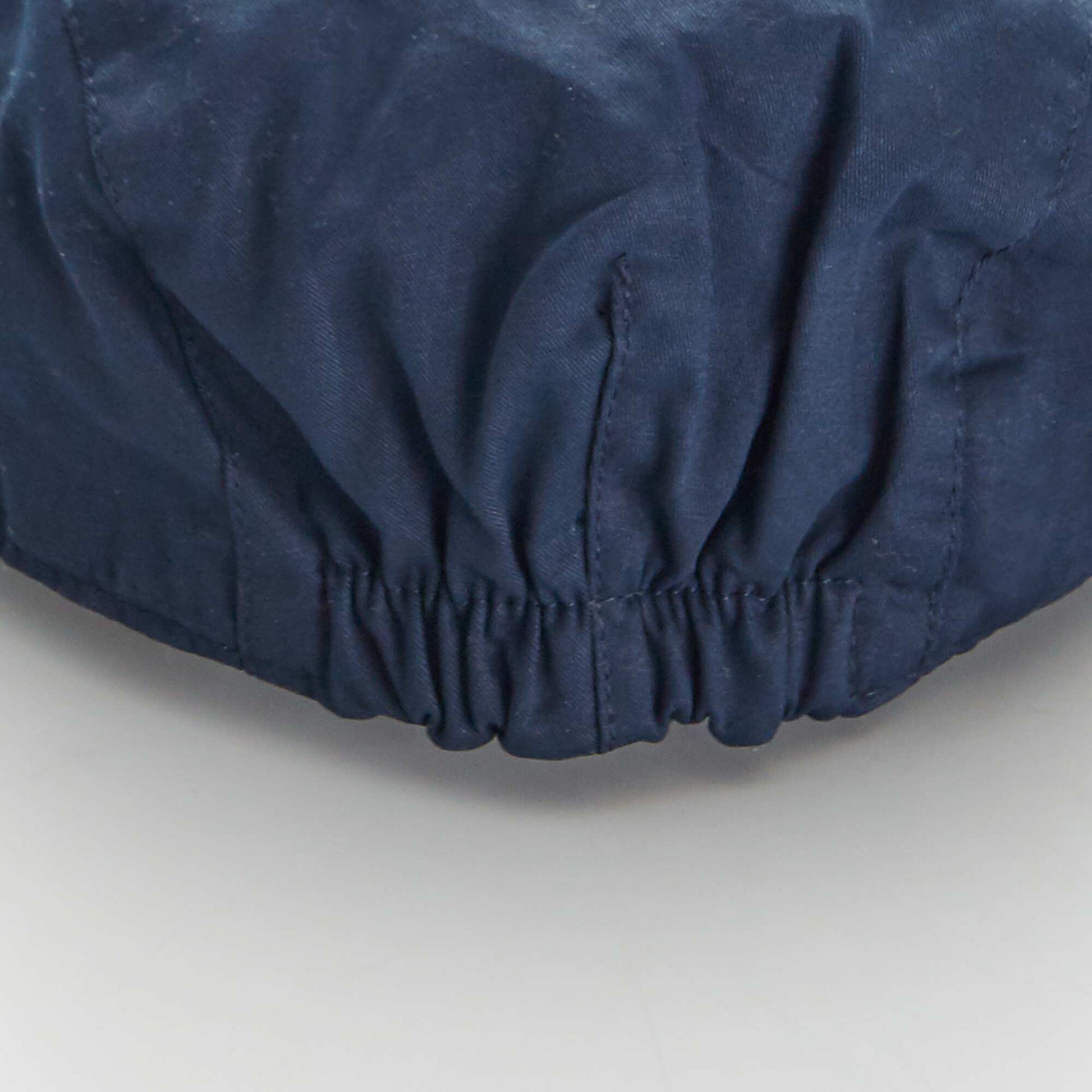 B ret uni en tissu lastiqu Bleu marine