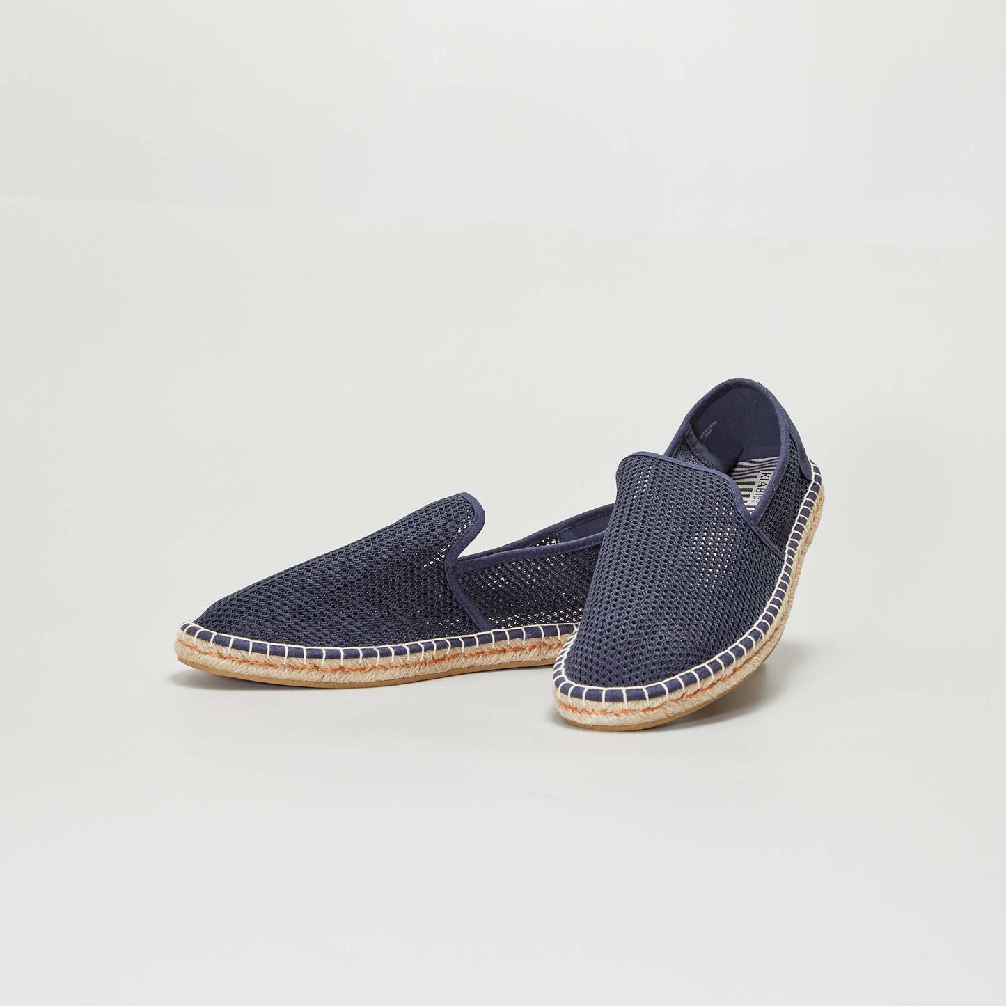 Espadrilles en mesh bleu fonc