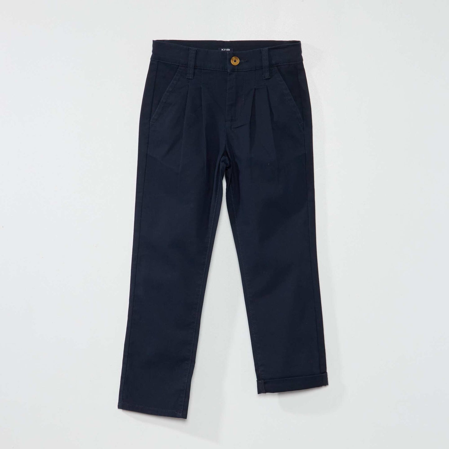 Pantalon chino tapered bleu marine