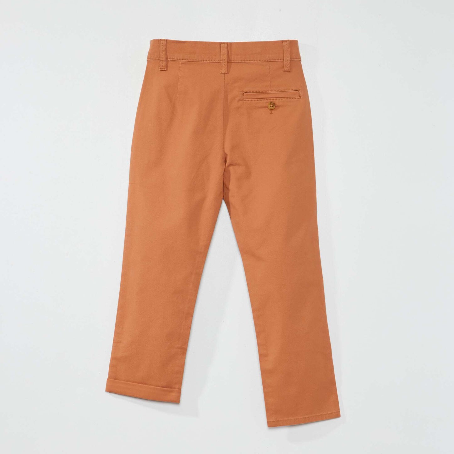 Pantalon chino tapered Marron