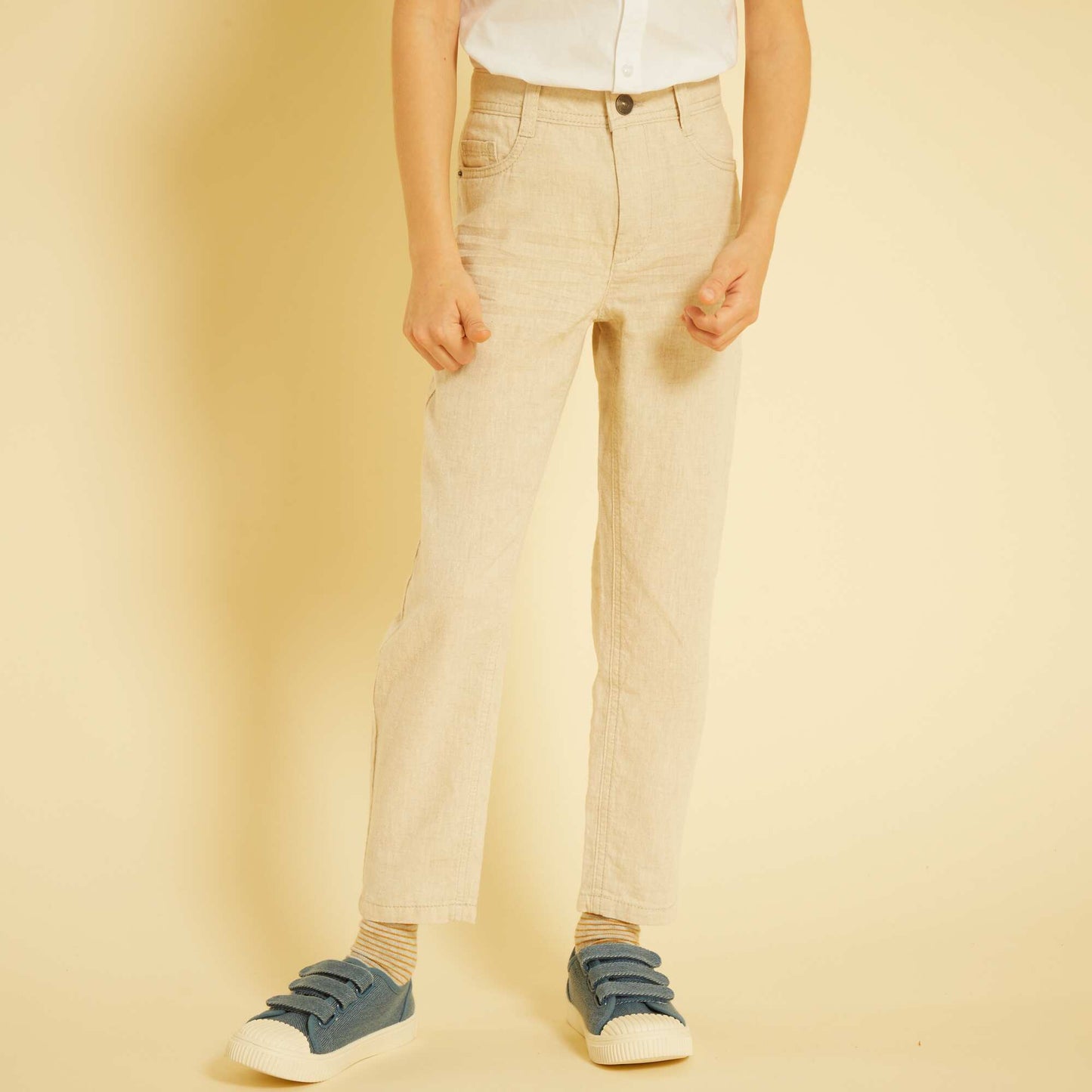 Pantalon droit BEIGE