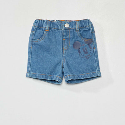Short en denim 'Mickey' Bleu