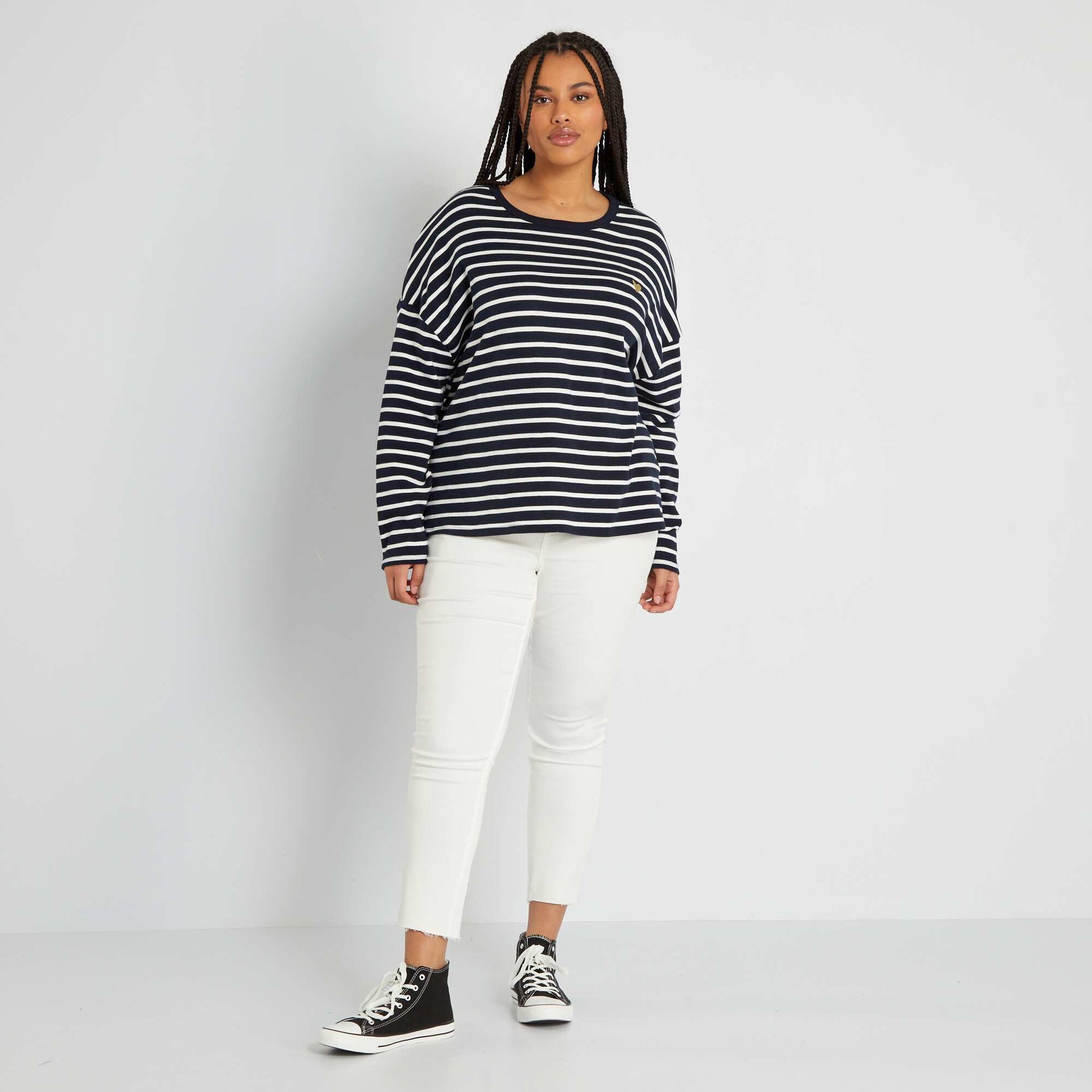T-shirt manches longues Bleu