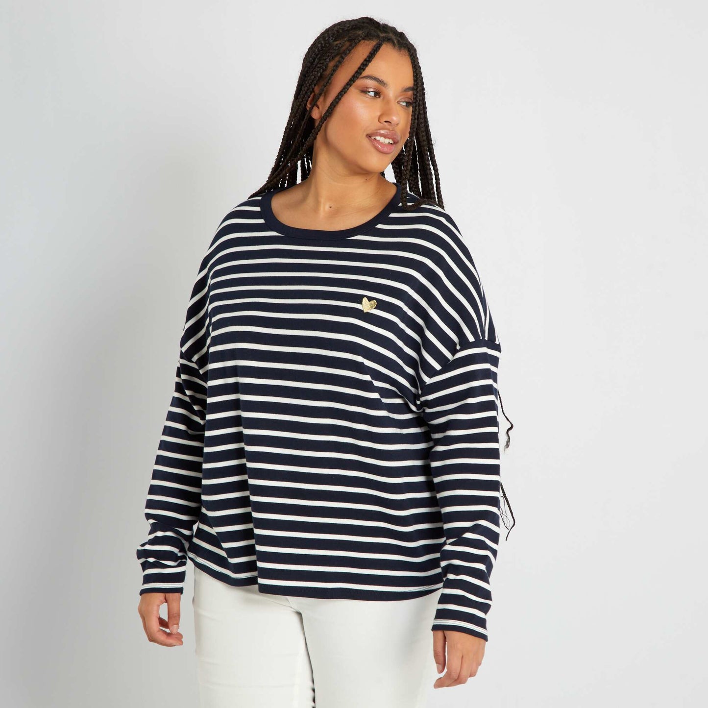 T-shirt manches longues Bleu