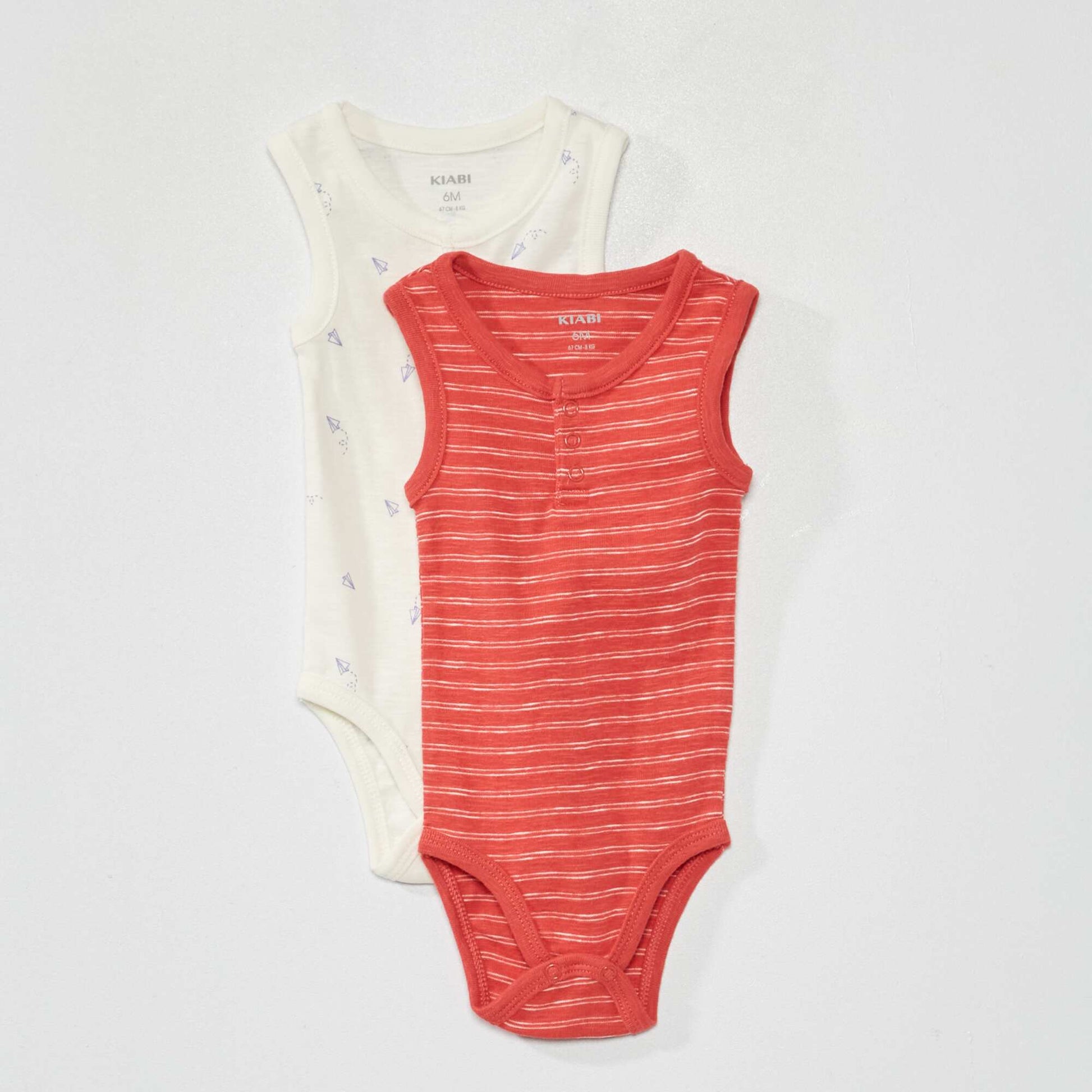 Lot de 2 bodies Rouge