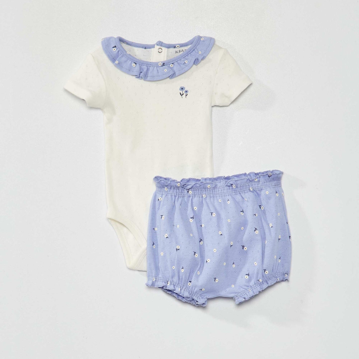 Body + short bloomer - 2 pi ces Bleu