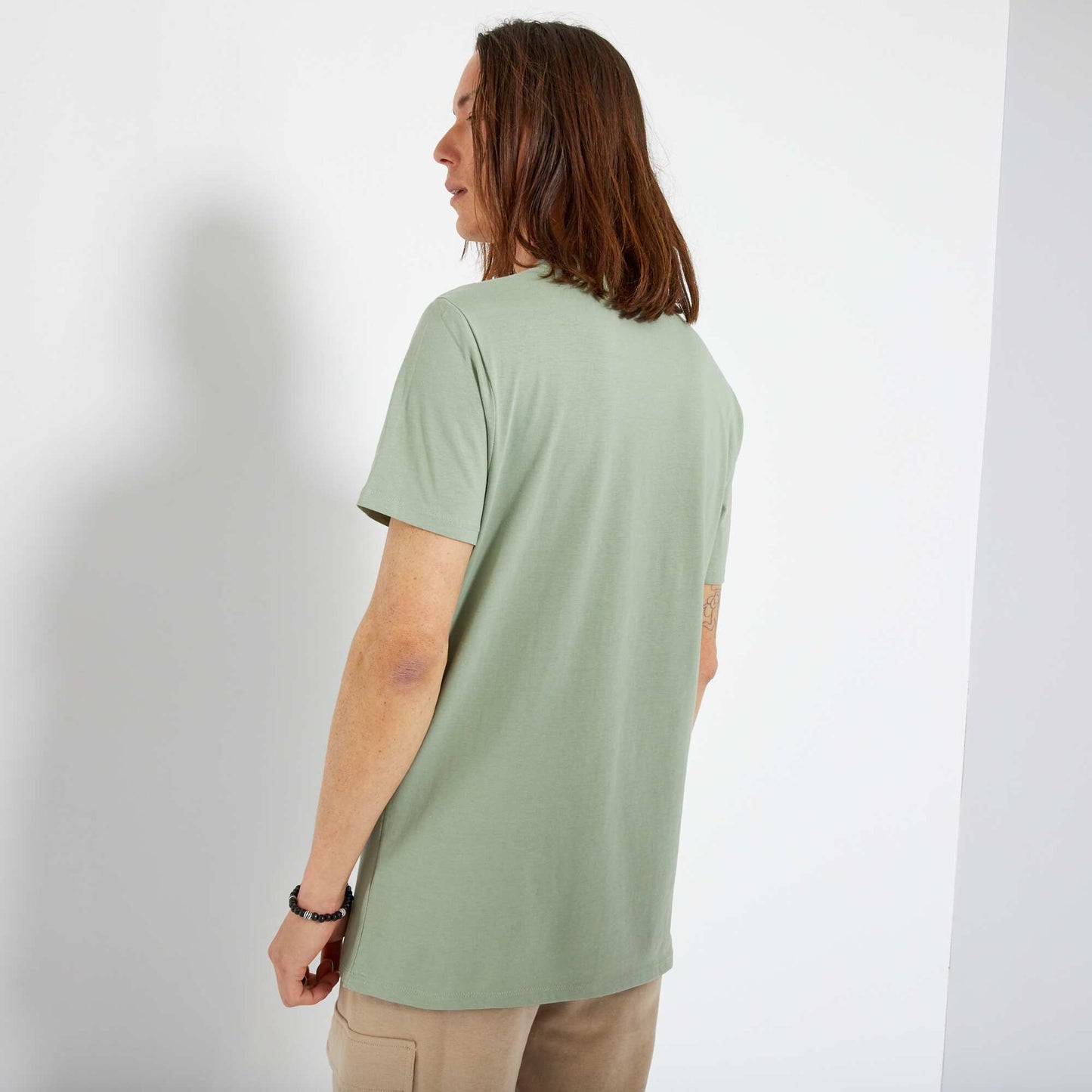 T-shirt en jersey   rayures Vert