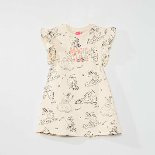 Robe en coton 'Disney' Ecru