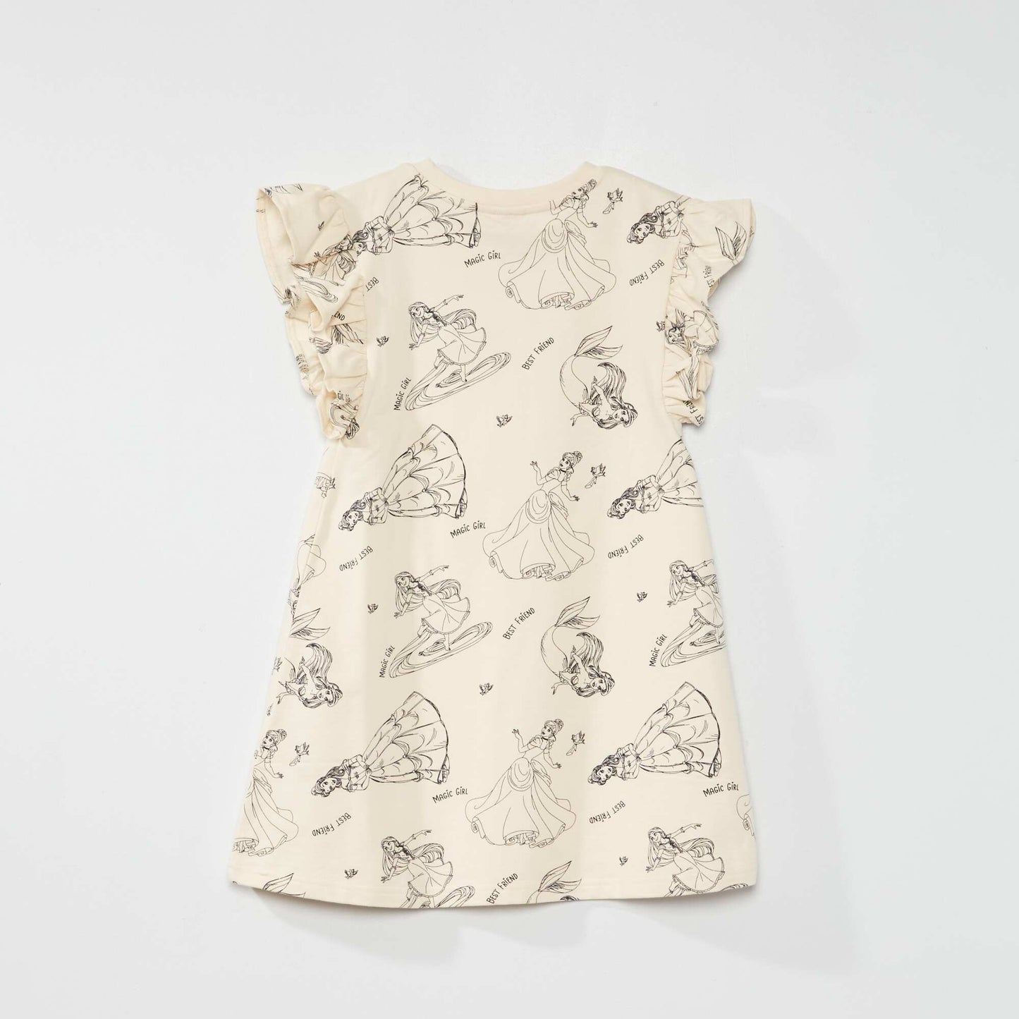 Robe en coton 'Disney' Ecru