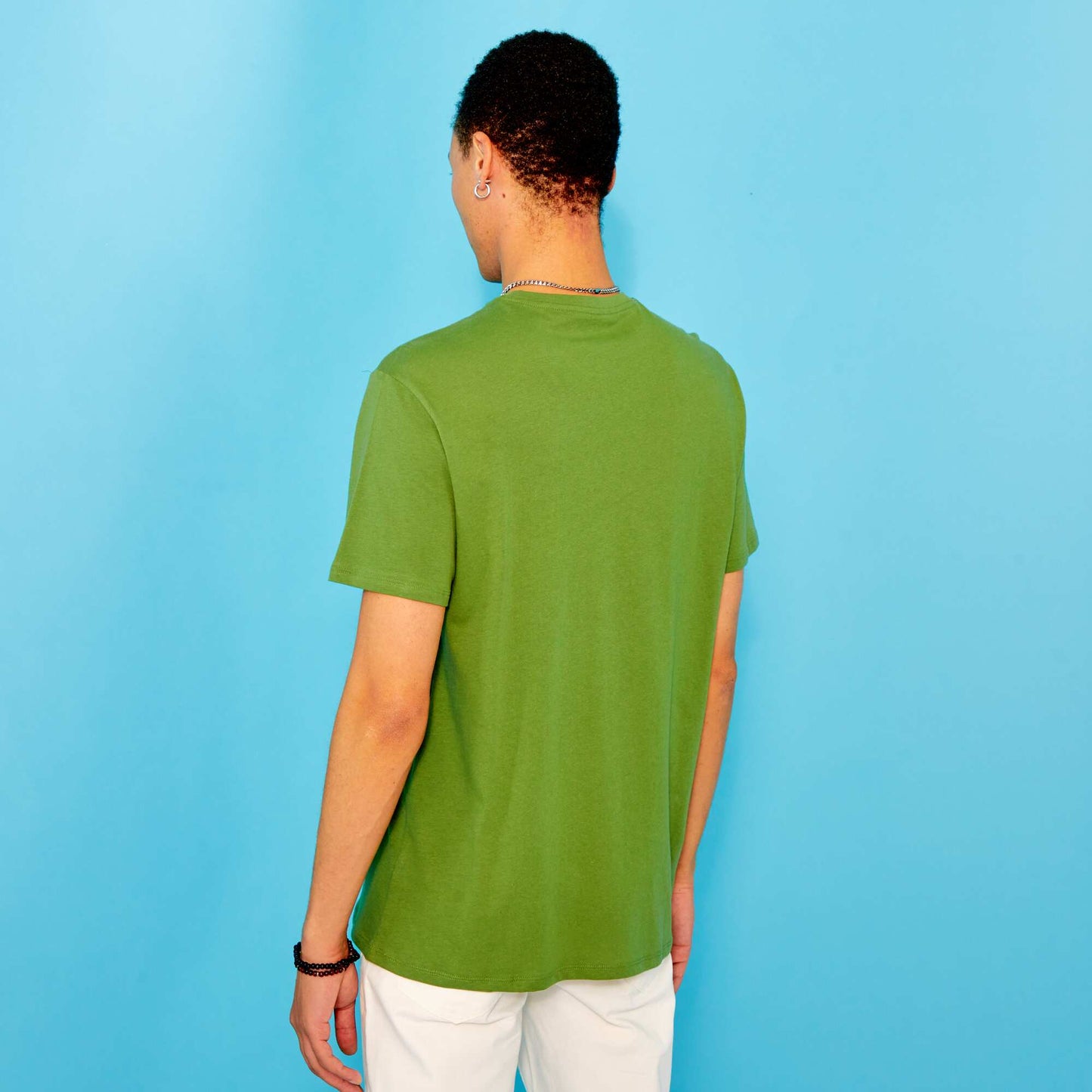 T-shirt en jersey avec imprim Vert