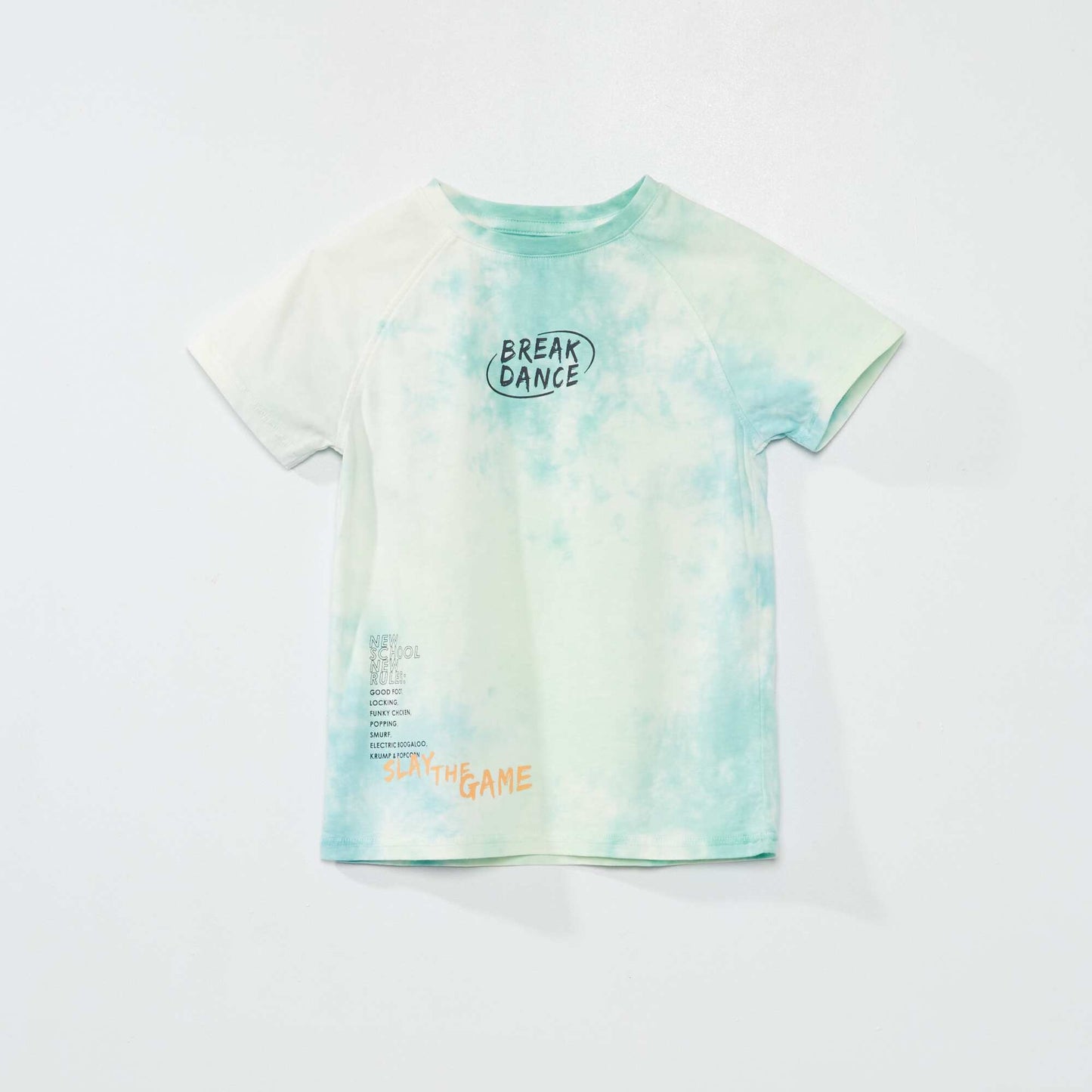 T-shirt en jersey tie and dye Vert