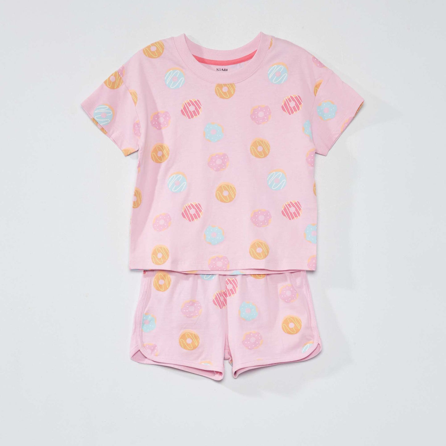 Ensemble pyjama court avec imprim - 2 pi ces Rose
