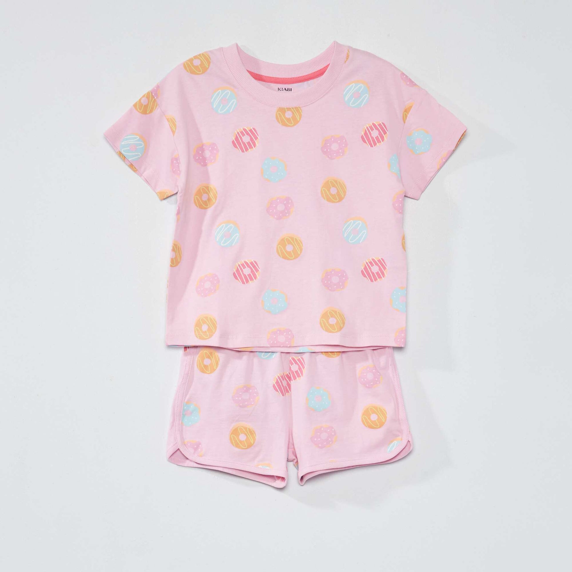 Ensemble pyjama court avec imprim - 2 pi ces Rose