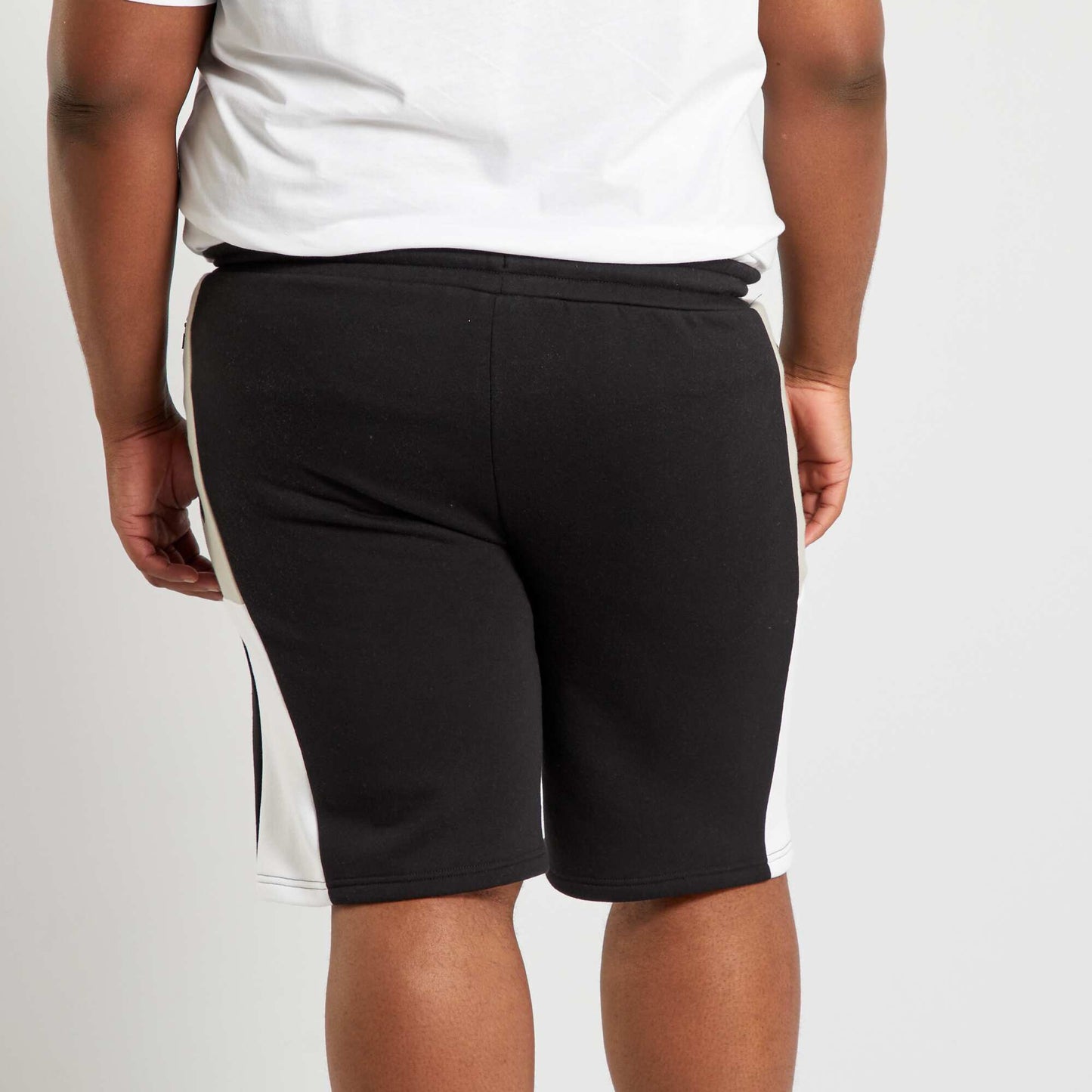 Short de sport en molleton noir