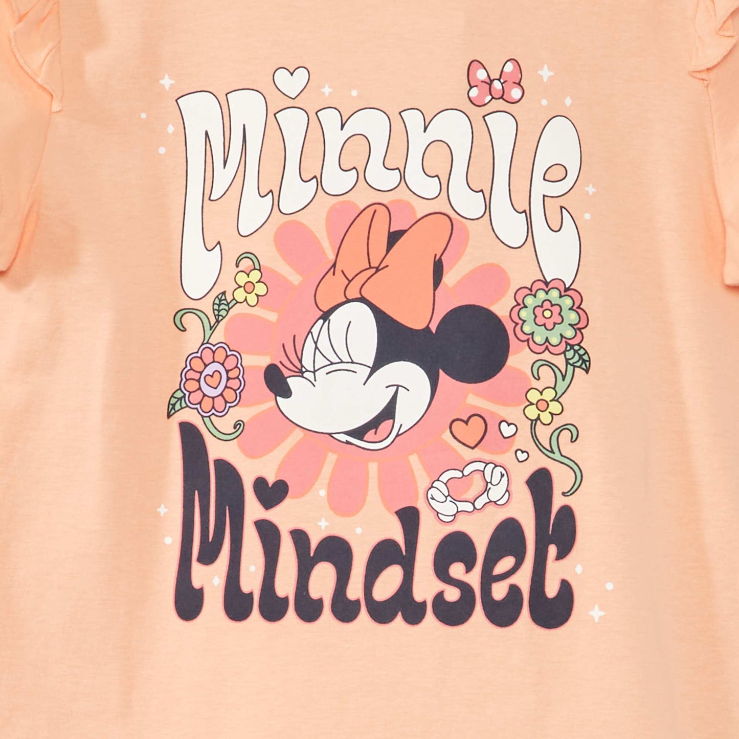 T-shirt en jersey manches courtes 'Minnie' Orange