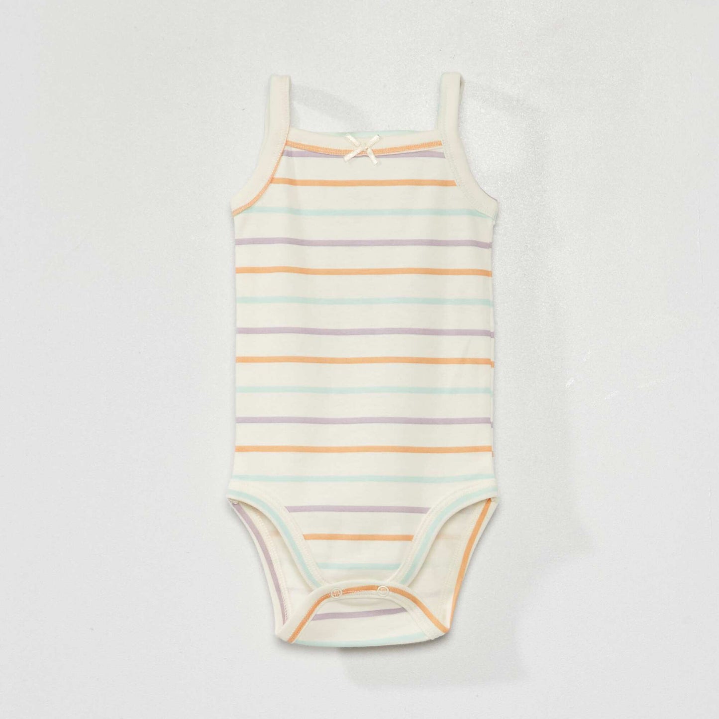 Lot de 2 bodies 'summer' Corail/beige