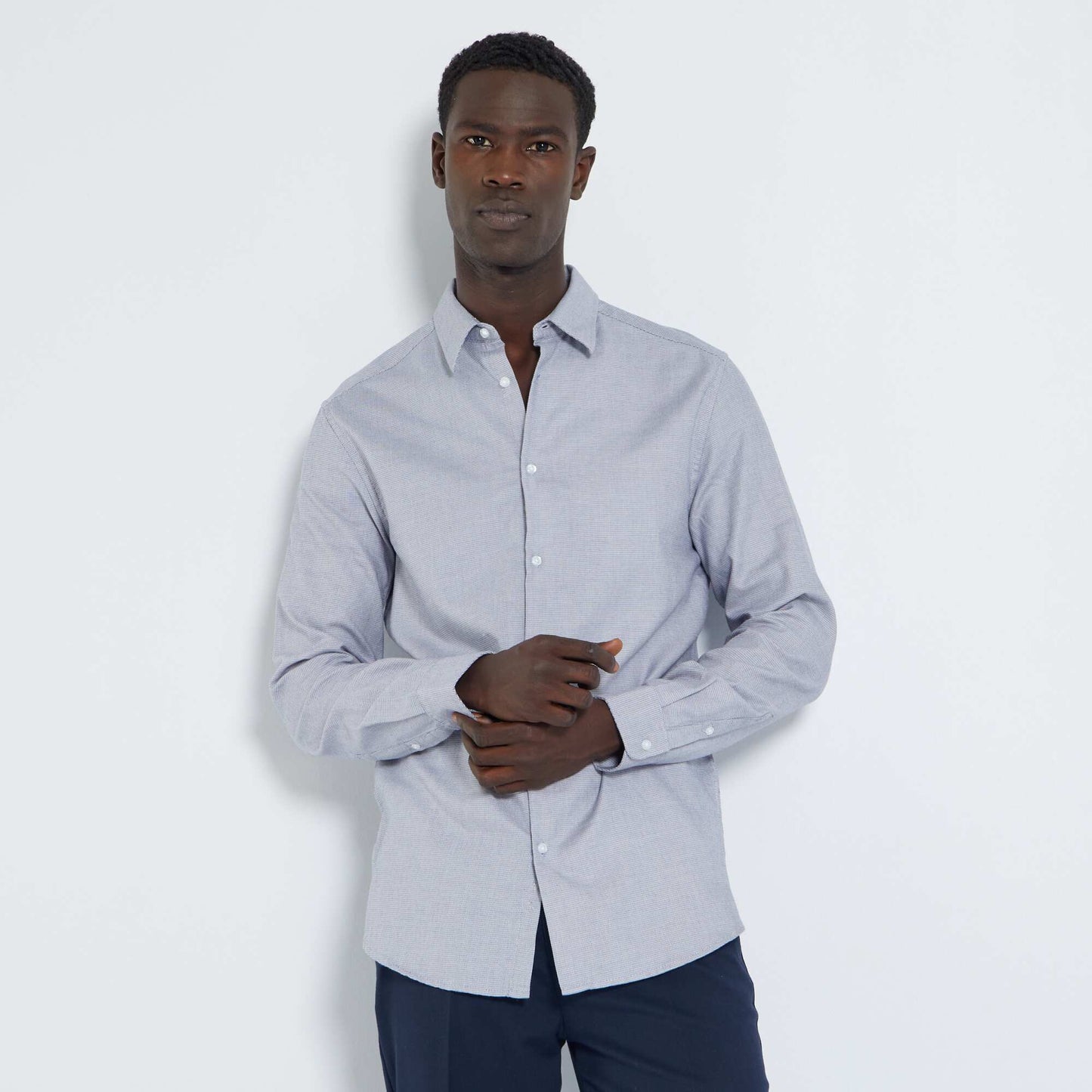 Chemise regular Gris