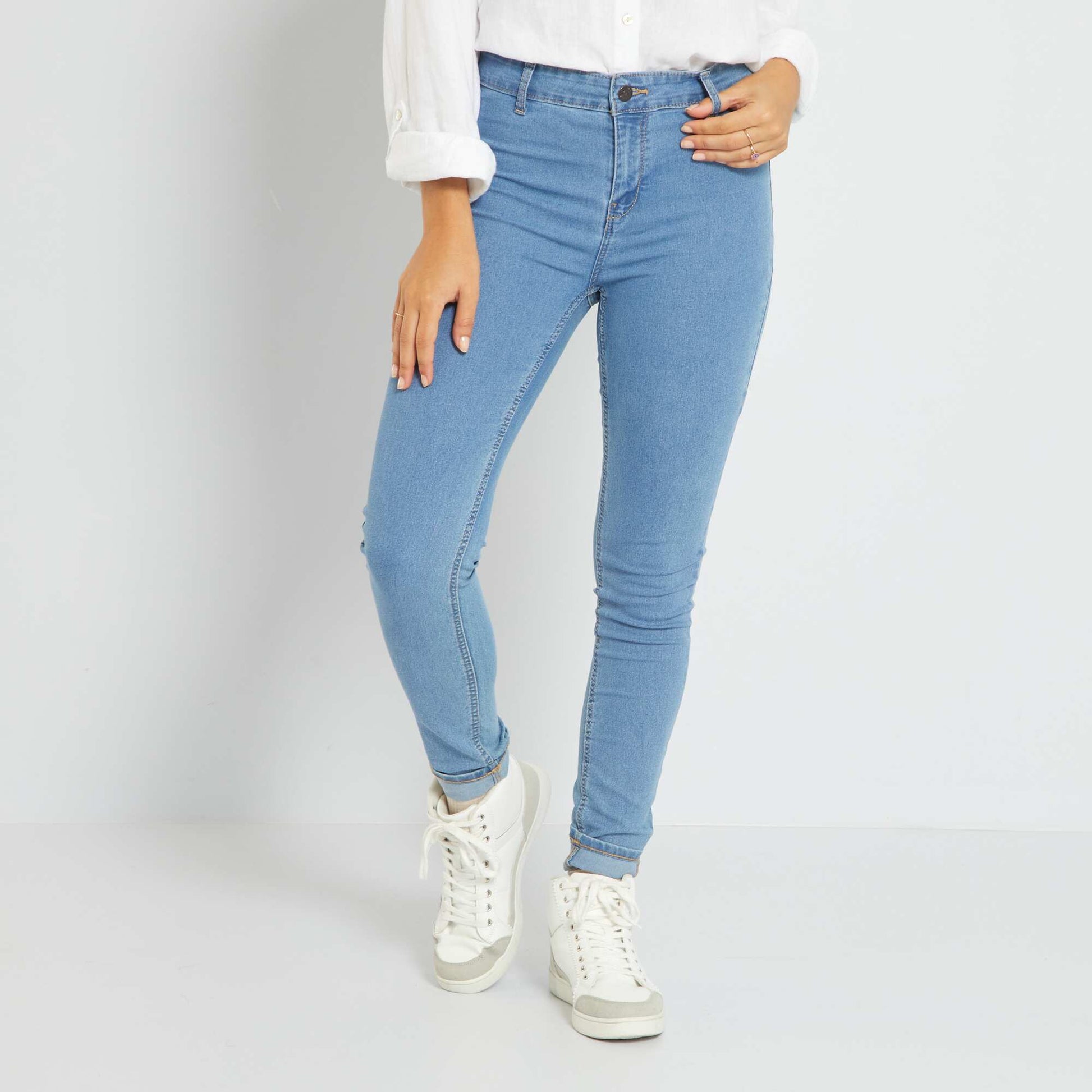 Jean skinny fit / coupe tr s ajust e Double stone