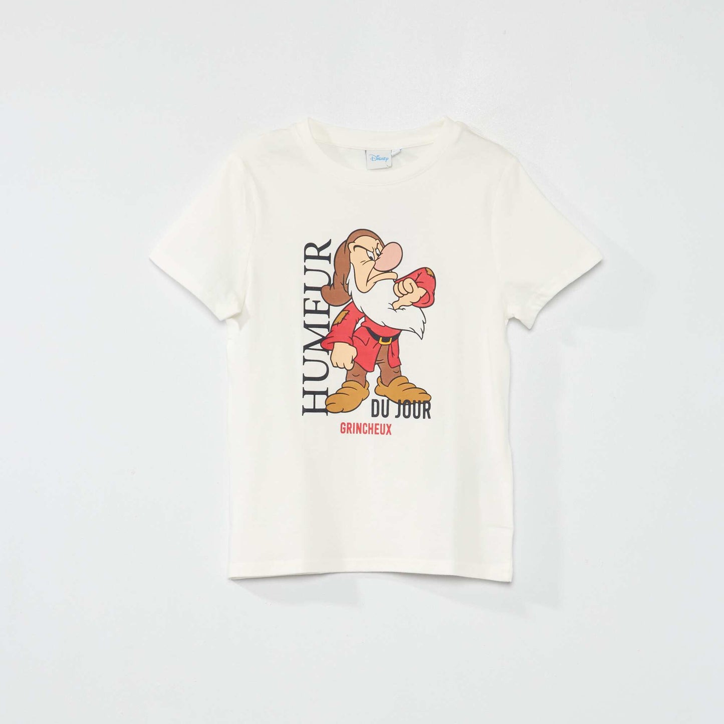 T-shirt col rond 'Disney' Blanc