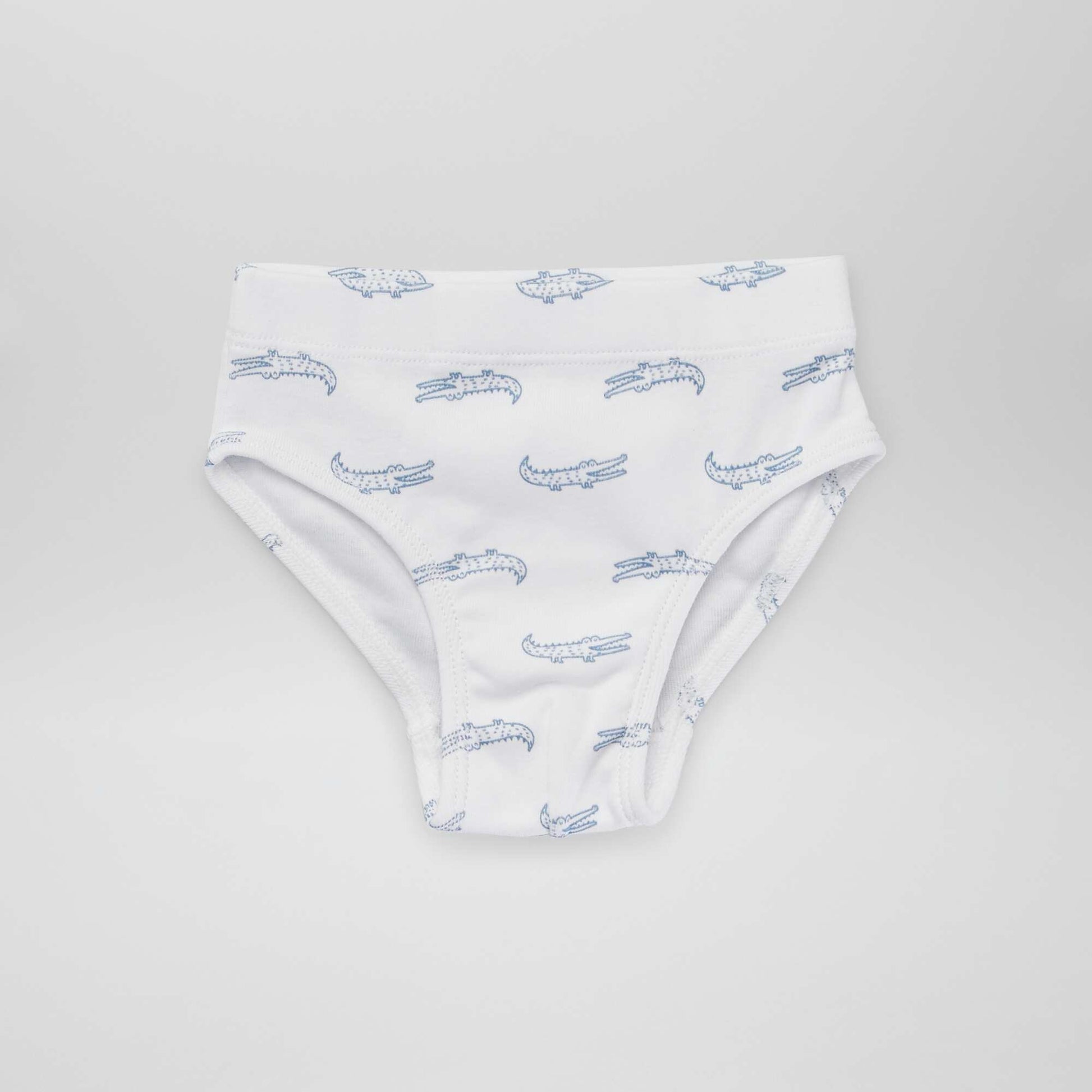 Lot de 3 slips 'crocodiles' Bleu/gris