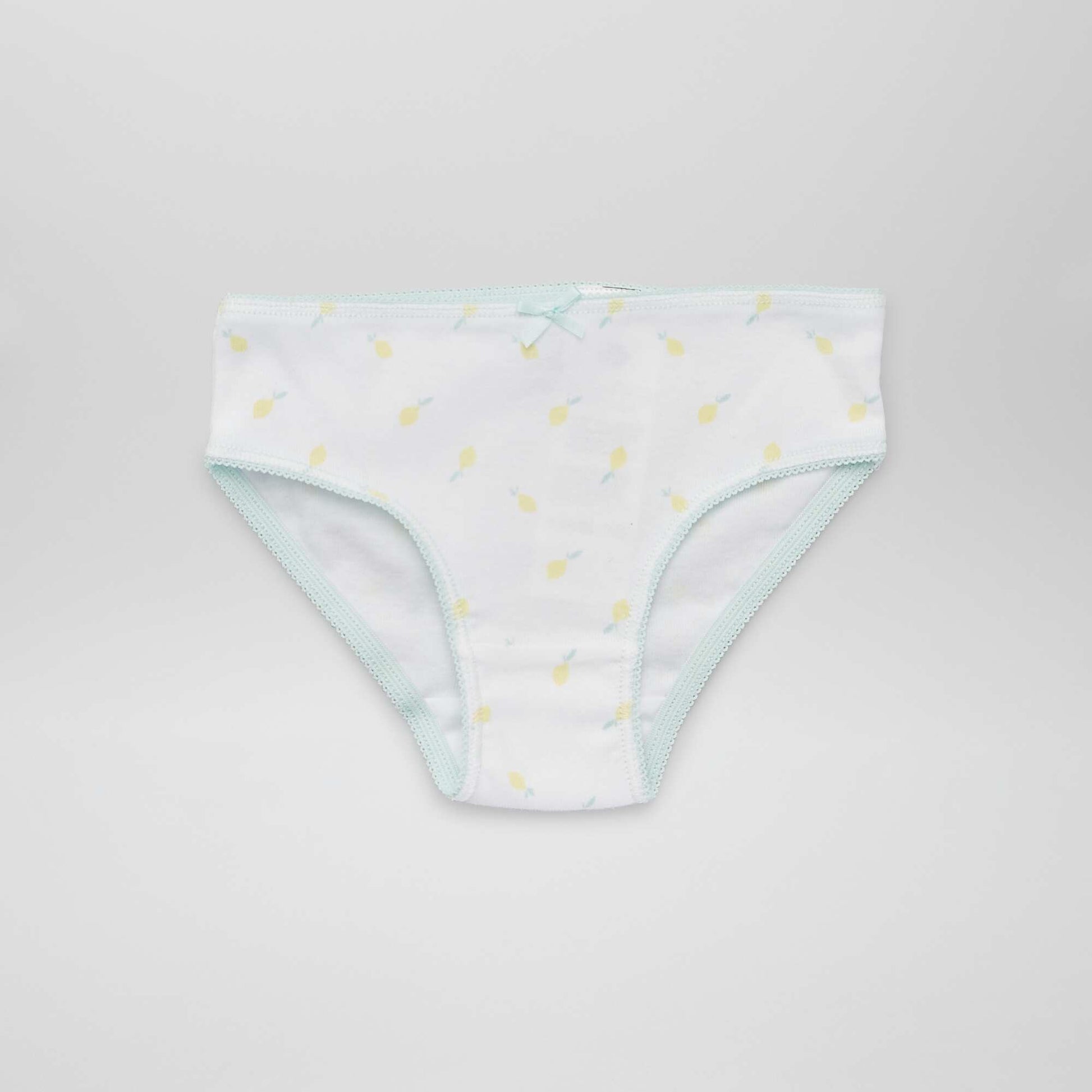 Lot de 3 culottes avec imprimé Blanc/vert/jaune