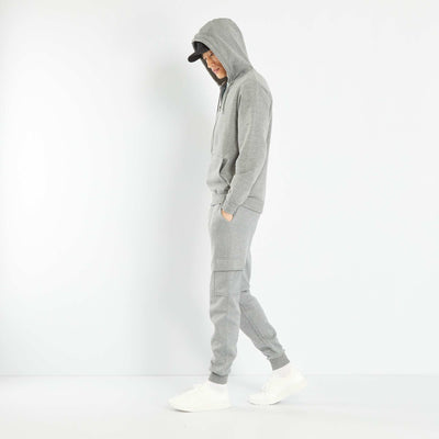 Sweat zipp e capuche Gris fonc