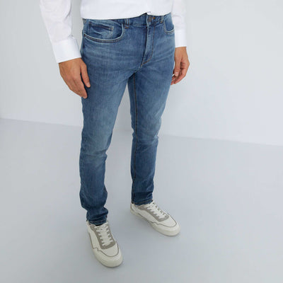 Jean skinny 5 poches - L32 Bleu