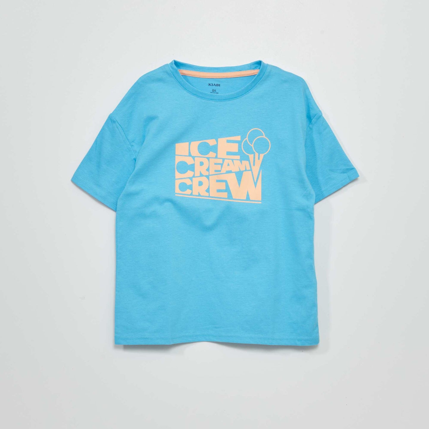 T-shirt en jersey avec imprim Bleu