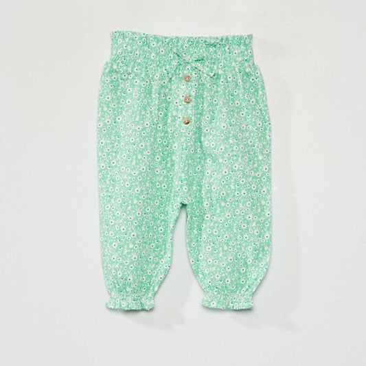 Pantalon fluide Vert