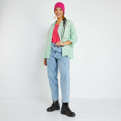 Chemise fluide imprim ray Vert
