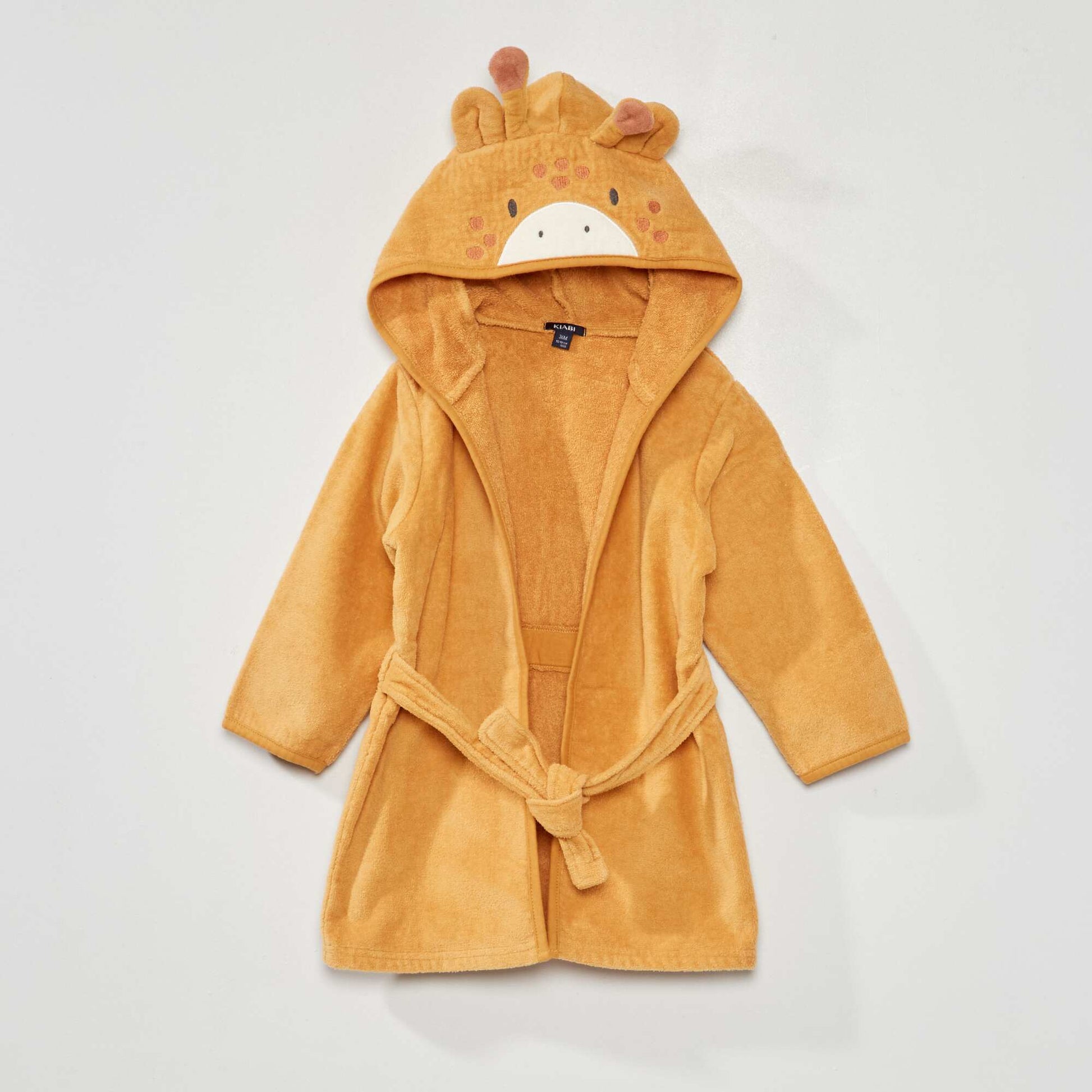 Peignoir de bain 'girafe' Orange